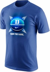 Nike DUKE BLUE DEVILS Raise The Game Basketball Dri-FIT Cotton T-Shirt, XL NWT