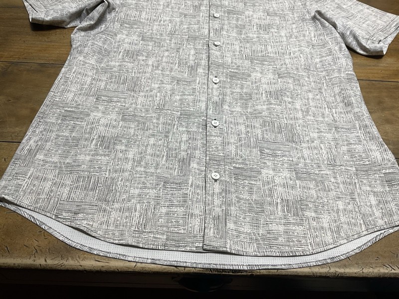 Lululemon Airing Easy Short Sleeve Shirt Medium Gray White Live In Practice gallery