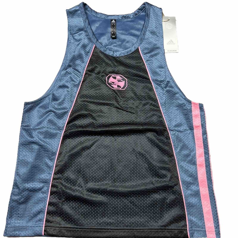 adidas Mens Sz S WORLDWIDE HOOPS CREATOR 365 TANK TOP Black Blue Pink HG2627 $42 gallery