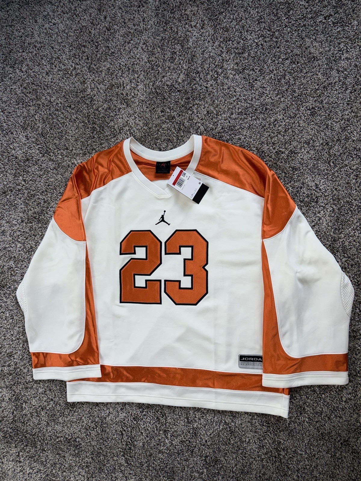Size Large - Jordan Brooklyn Collegiate Hockey Jersey Starfish HV0109-133 gallery