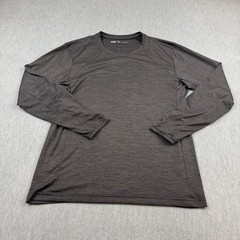 REI Co-Op Shirt Mens Medium Gray Pursuits Long-Sleeve Baselayer Hiking Trail