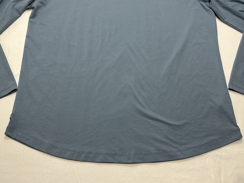 Men's Cuts AO Universal Long Sleeve Curve-Hem Shirt Size XXL Blue gallery