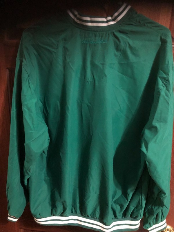 NWT Vintage Sun Mountain Performance Womens M Golf Windshirt Jacket Green White gallery