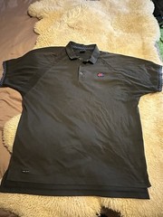 Nike McEnroe 2002 US Open Challenge Court Tennis Polo Checkerboard Large Agassi