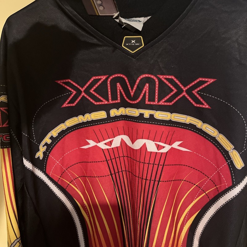 Vintage Men's XMX Xtreme Motorcross Polyester Jersey Long Sleeve MEDIUM NWT gallery