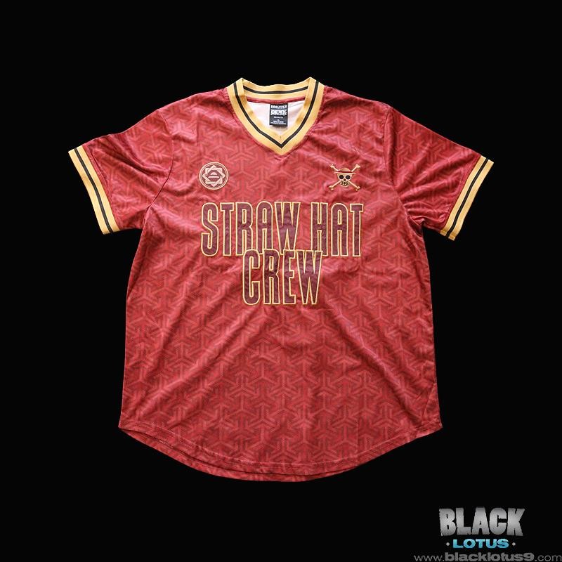 One Piece Straw Hat Crew Monkey D. Luffy Batting Soccer Jersey XL BoxLunch