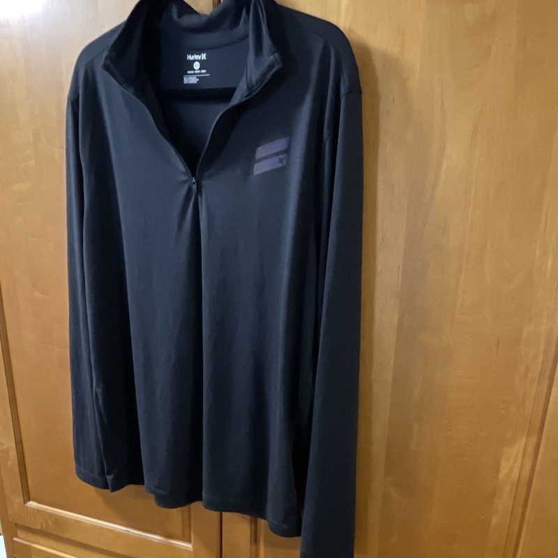 Hurley Athletic Pullover 1/4 zip Size M Men's Dark Gray 🌵🪸 gallery