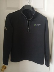 ✨️Black Adidas Ribbed 1/4-zip Performance Pullover Men’s Medium Huntington Logo