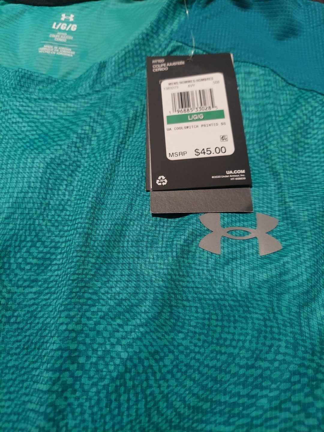 Under Armour COOLSWITCH Printed Short-Sleeved T-Shirt Run Birdie Green size L gallery