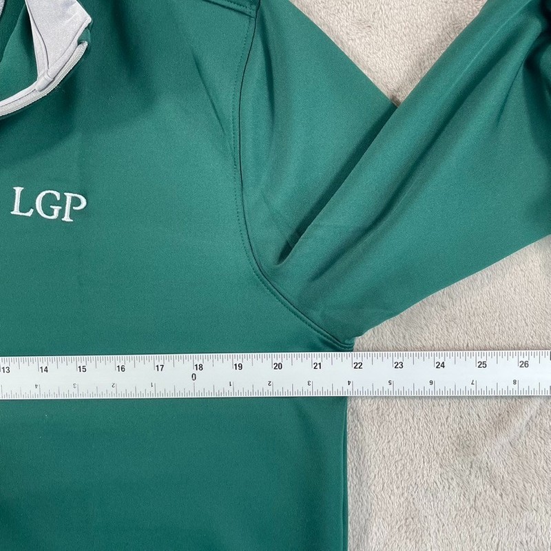Johnnie-O Diaz Performance 1/4 Golf Pullover Men Medium Green Corp Logo NWOT gallery
