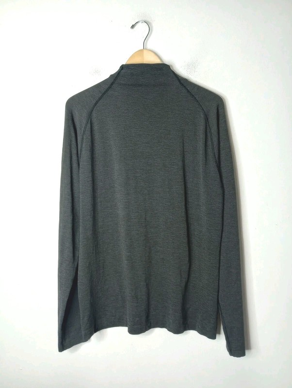 Lululemon Metal Vent Tech 1/2 Zip 2.0 Deep Coal / Black Men's Large M3CX8S gallery