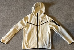 Men’s Nike Tech Hooded Zip Up Jacket Cream Color – Size Medium