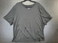 Comfortable Black V-Neck T-Shirt 2XL – Soft Polyester Blend