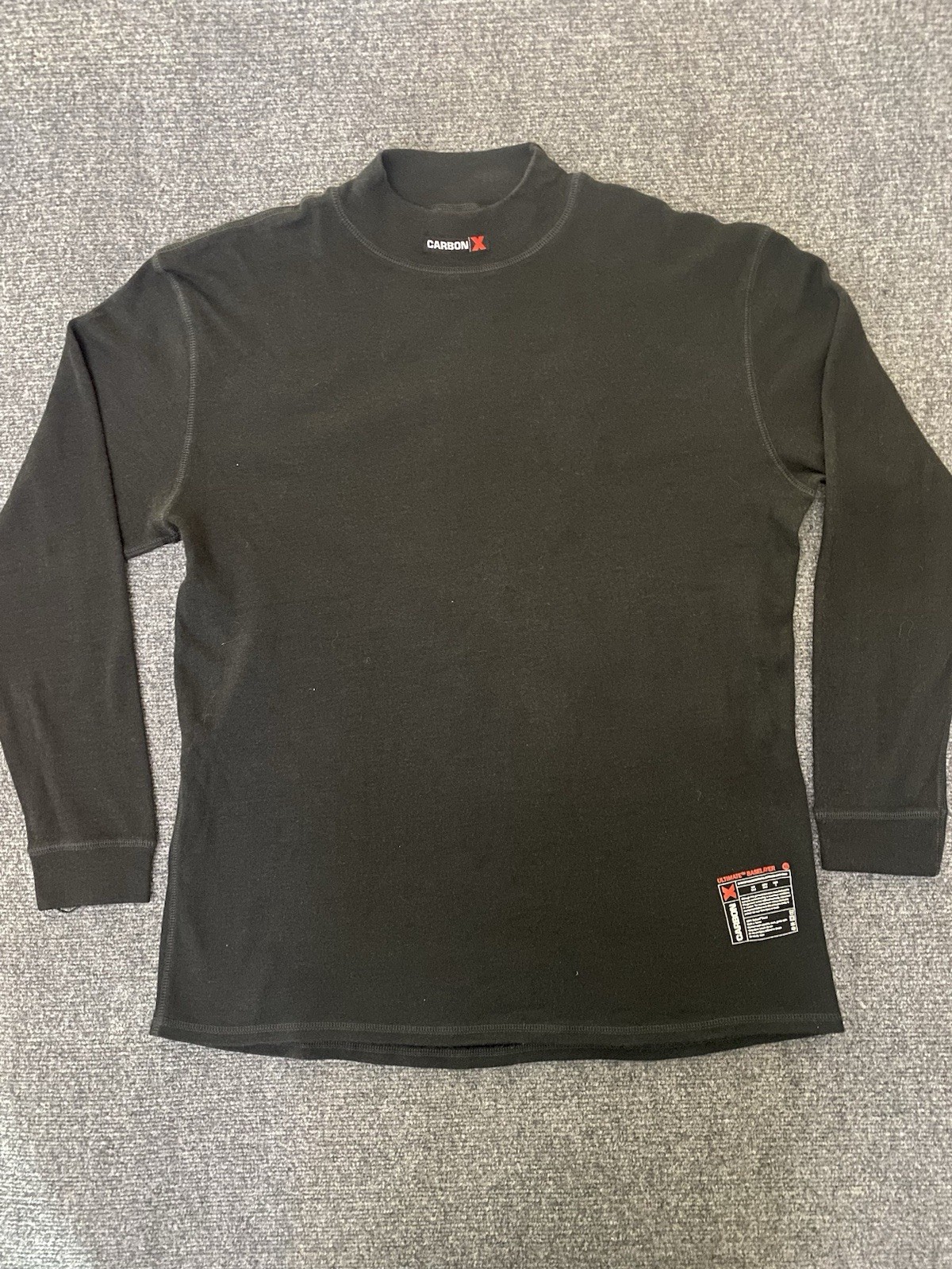 Carbon X Base Layer Mens XL Fire Resistant Long Sleeve Pullover Black gallery