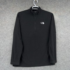 The North Face Pullover Mens Large Black 1/4 Zip Fleece Long Sleeve Top