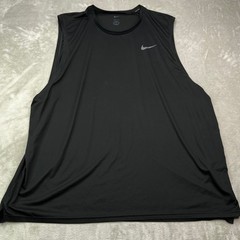 Nike Pro Dri-FIT Tank Top Mens 4XLT Tall Black Solid Sleeveless Stretch Crossfit
