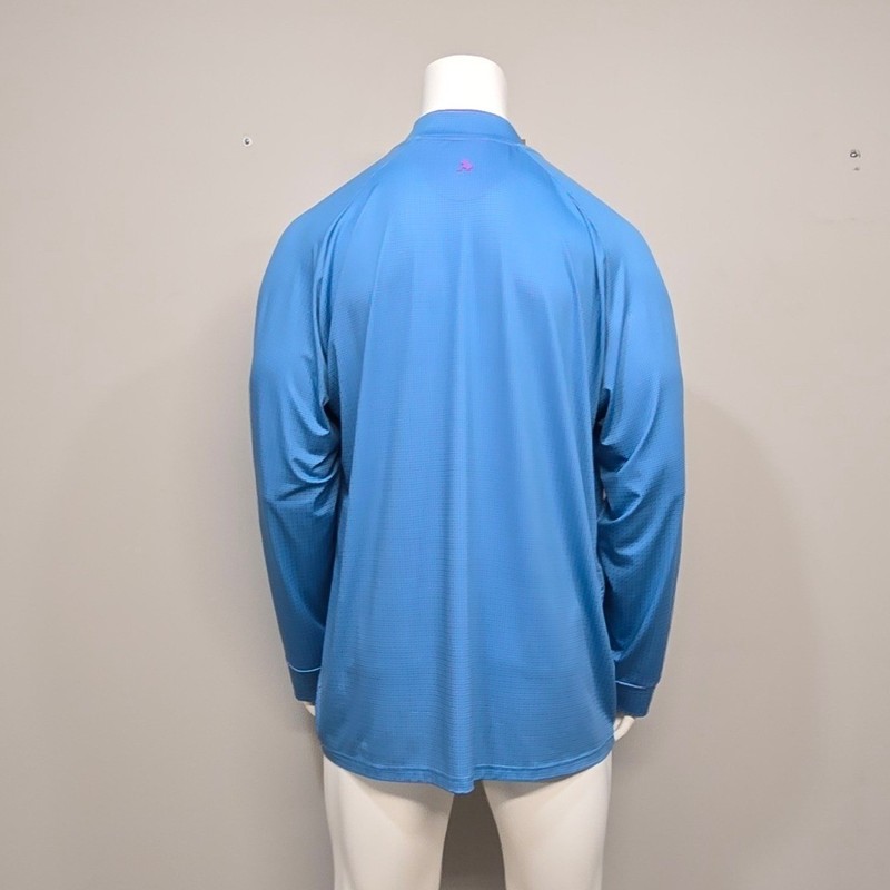 Birdie Bound Quarter Zip Pullover Mens 2XL Blue Pink Houndstooth Golf Golfcore gallery