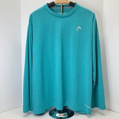 HEAD Mens Teal Blue Long Sleeve Tennis Hypertek Warm Up Shirt Size L