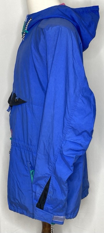 Helly Hansen Windbreaker Jacket Mens Large Hooded Anorak Pullover Blue Hiking gallery