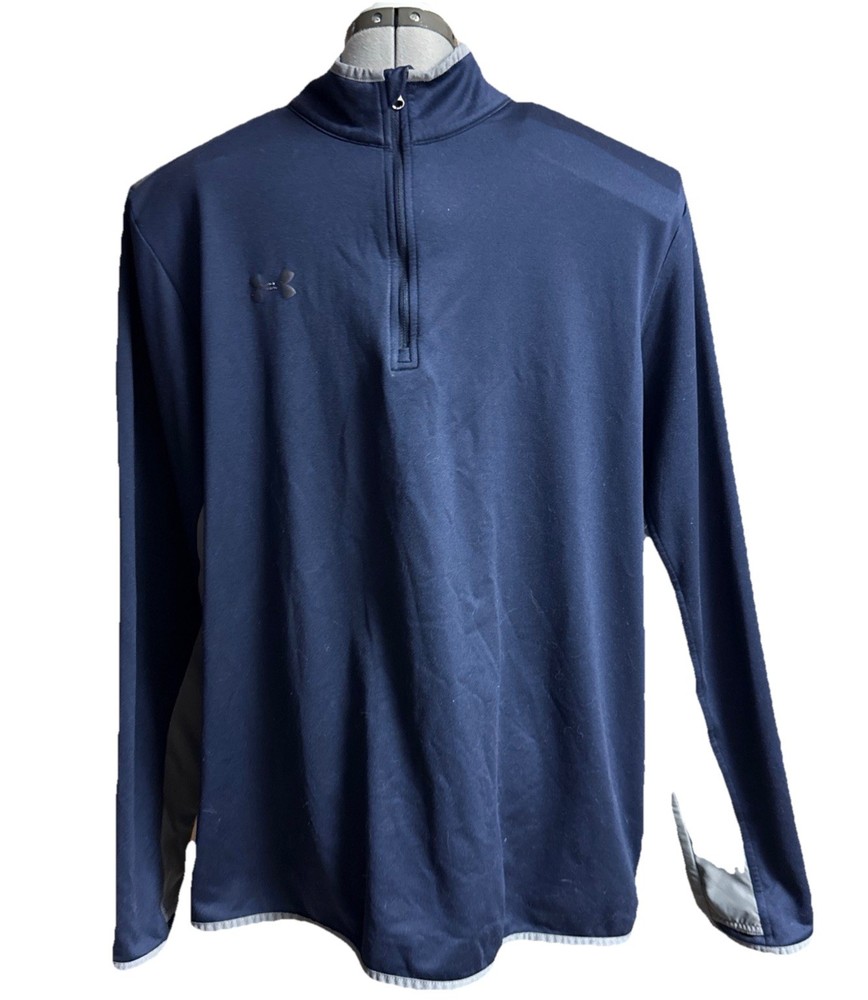 Under Armour 1/4 Zip Thermal Athletic Top Size 2XL Pit To Pit 25” L 30”