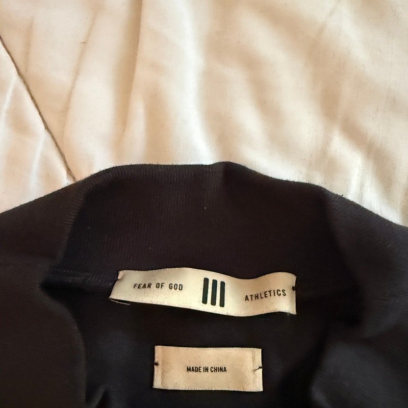 adidas x Fear of God Athletics Heavy Jersey 3/4 Mock Tee 'Black' IS6839 gallery
