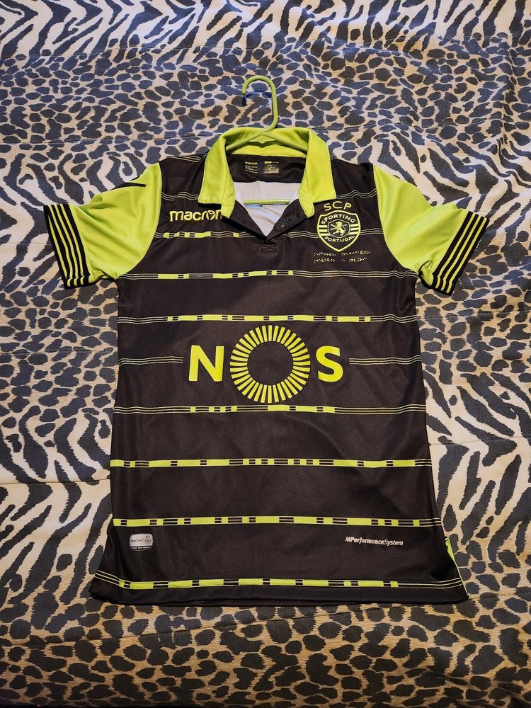 Rare Sporting CP Lisbon 2017/2018 Portugal Away Soccer Jersey Size M