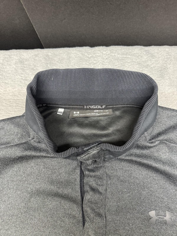 Under Armour Golf Pullover Mens Medium Gray ColdGear UA Storm Snap Mock 1320973 gallery