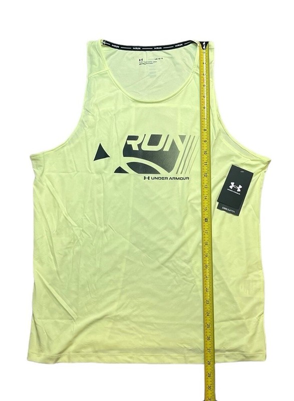 Under Armour Men’s Large Fitted CoolSwitch Run Singlet/Tank- NWT $40 gallery