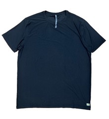 Vuori Men’s Strato Tech Tee T-Shirt Black Size XXL Gym Workout V126 Athleisure