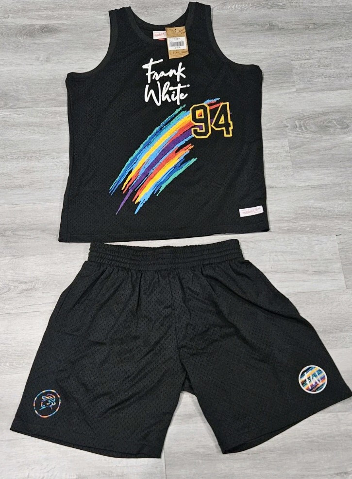 Mitchell & Ness Frank White Notorious B.I.G Collab “Be Noble" Jersey And Short gallery