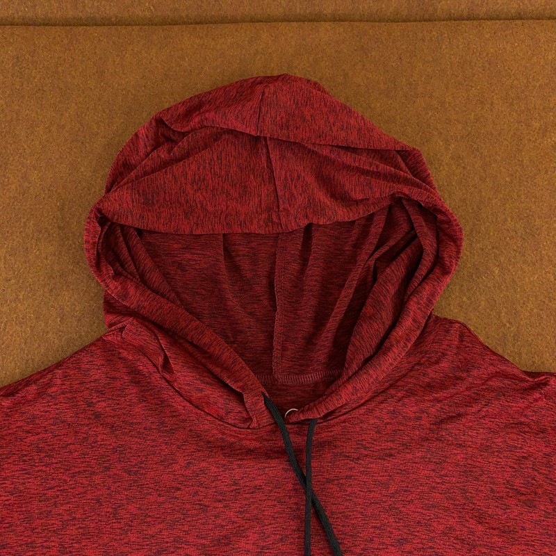 Real Essentials Mens Size 3X Red Dry Fit Short Sleeve Athletic Hoodie Tee New gallery