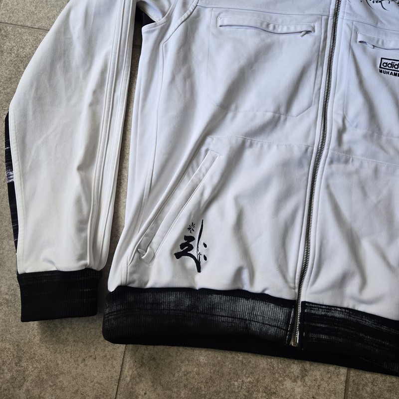 ADIDAS MUHAMMAD ALI TRACK TOP JACKET DEDICATION TT Sz L Streetwear Blokecore HTF gallery