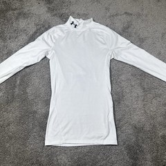 Under Armour HeatGear Men’s Moderate Compression Mock Neck LS Shirt M White