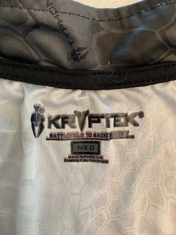 Kryptek 1/4 Zip Men's Black/Gray Wolf Camo Lightweight Vented Jacket Sz Md gallery