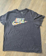 Vintage Nike Shirt XL Black Fruit Swoosh 90s