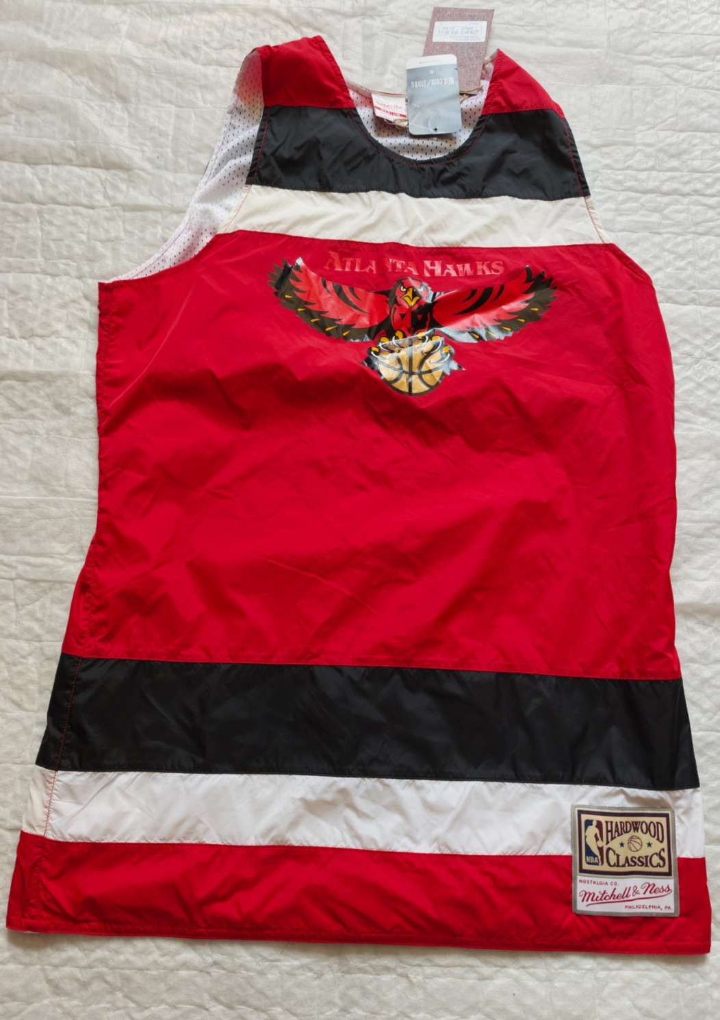 Mitchell & Ness Atlanta Hawks Hardwood Classics NBA Jersey Vest Medium BNWT gallery