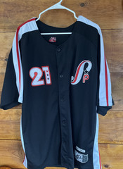 Southpole Shirt Mens XXL Athletic Collection Baseball Jersey Embroidered Black