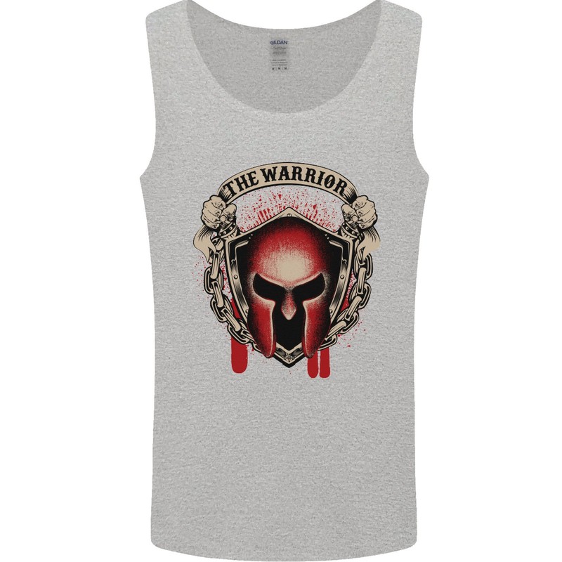 The Warrior Gym Spartan Helmet Bodybuilding Mens Vest Tank Top gallery