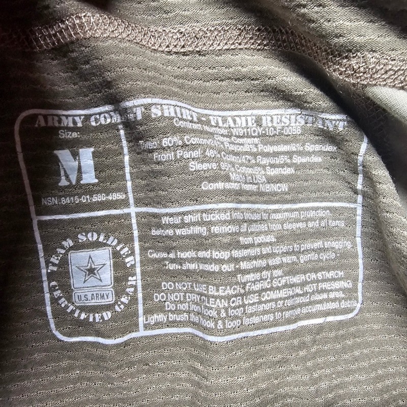 US Army Combat Shirt Flame Resistant Multicam OCP ACS Tactical Top Medium J029 gallery