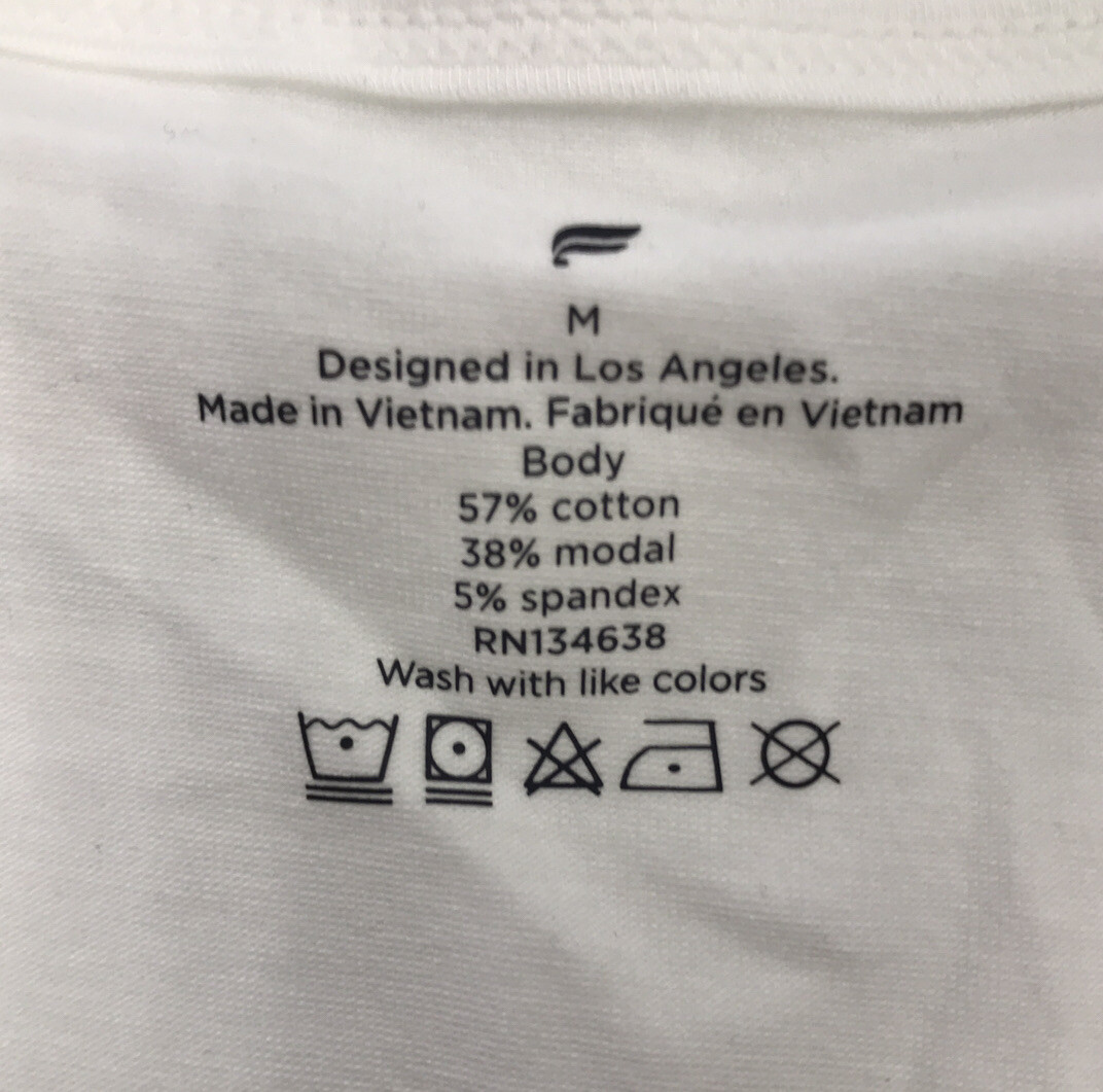 Mens Fabletics The 24-7 Tank In Classic White Size Medium NWT gallery