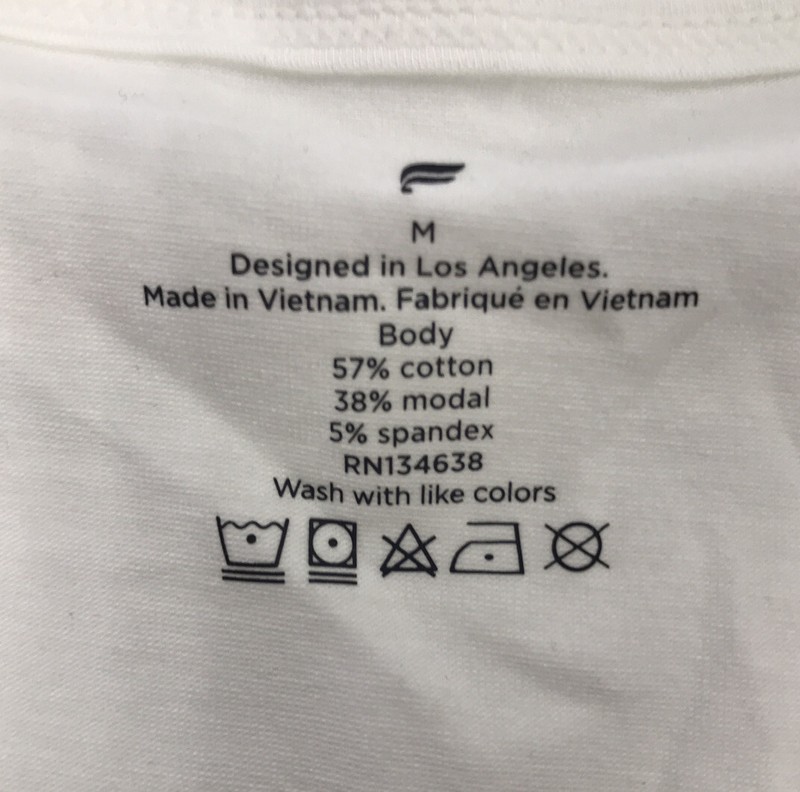 Mens Fabletics The 24-7 Tank In Classic White Size Medium NWT gallery