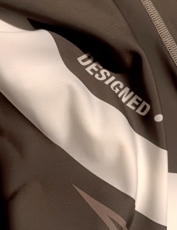 ORIGIN USA Men's Compression Long Sleeve Top Shirt 3XL. Black/White Graphic gallery