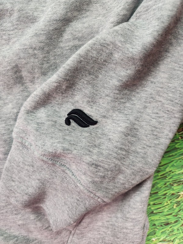 Fabletics Performance Mens SZ L Gray 1/4 Zip Geometric Dice Sword Graphic gallery