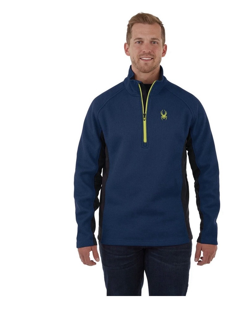 Spyder Men's Outbound Half Zip Mid-Weight Core Sweater Size XL