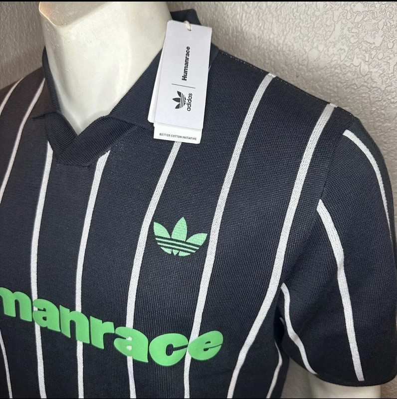 Adidas Polo Jersey Knit Pharrell Williams Humanrace Blue HU1105 Mens Size M gallery