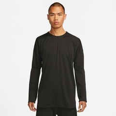 MEN’S Nike Yoga Dri-FIT Long Sleeve Crew Top Shirt Athletic Black FB7775-010