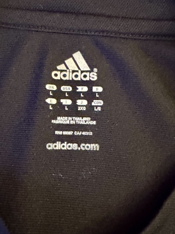 Adidas Active 360 Long Sleeve Black Striped Pullover Shirt L gallery