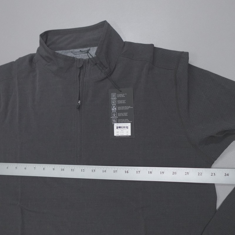 7 Diamonds Oxygenate 1/4 Zip Pullover Lightweight Quick Dry Stretch Charcoal gallery