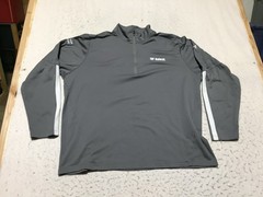 Under Armour Bobcat 1/4 Zip Pullover Mens 3XL Gray Long Sleeve Embroidered Logo