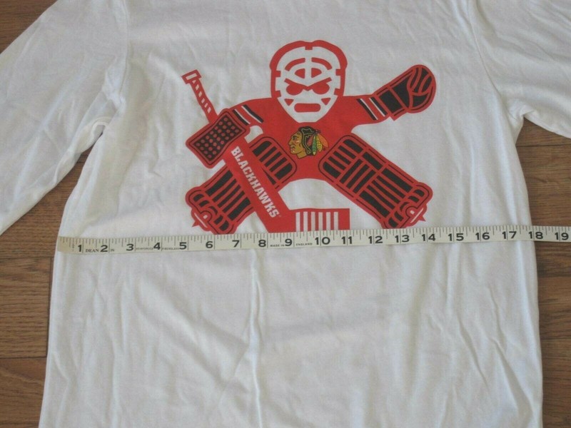 New Men Adidas Amplifier Blackhawks Hockey Long Sleeve Shirt Sz S(Retail $50) gallery